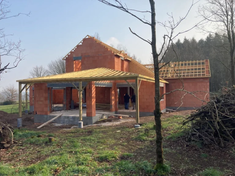 Charpente traditionnelle à St Just (Pays de Redon)