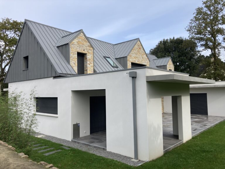 Charpente traditionnelle d'une grande maison à Mesquer (entre Vannes et St Nazaire)