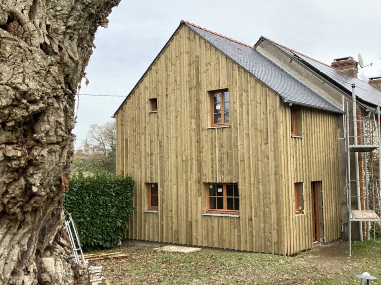 Extension Ossature Bois à la Chapelle de Brain (Pays de Redon)